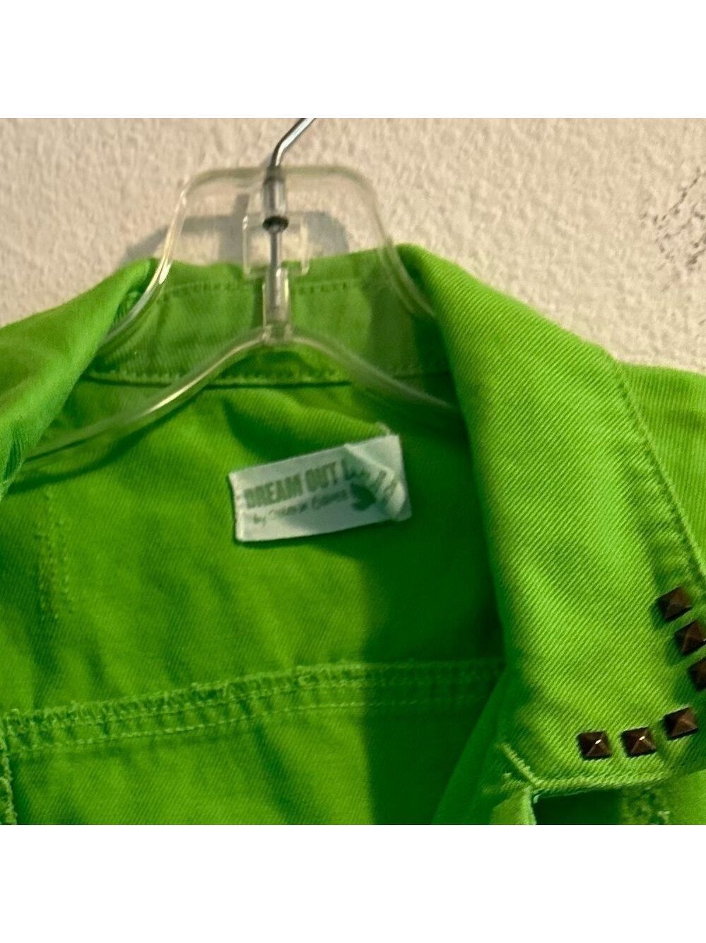 Dream Out Loud Distressed Vest Girl’s Medium Lime Green 100% Cotton Casual Vest - Picture 13 of 16